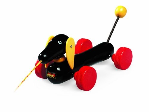 Brio dachshund pull sales toy