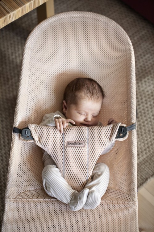 BabyBjorn Bouncer Bliss Pearly Pink Mesh Buy online at Tiny Fox