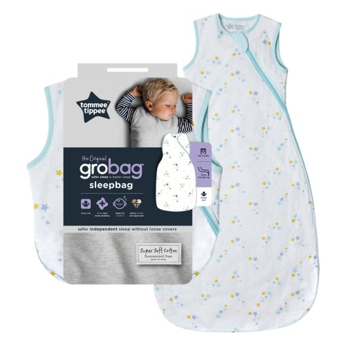 Tommee Tippee Grobag Sleeping Bag, 2.5 Tog (Little Stars) - 6-18