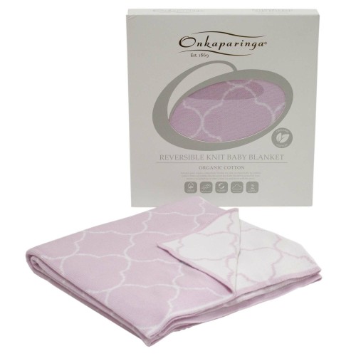 Onkaparinga Baby Clouds Organic Cotton Blanket Pink Buy online at Tiny Fox