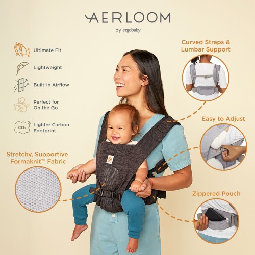 Ergobaby - Omni Breeze Baby Carrier, Graphite Grey