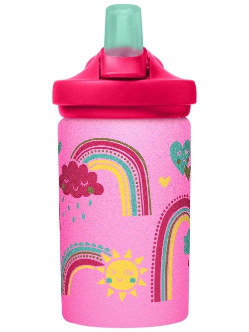 CamelBak Eddy+ Kids Water Bottle with Straw, Single Wall Stainless Steel -  Leak-Proof When Closed