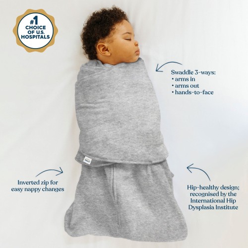 Halo Sleepsack Swaddle 1.5 Tog Heather Grey 3 6 Months Buy online at Tiny Fox